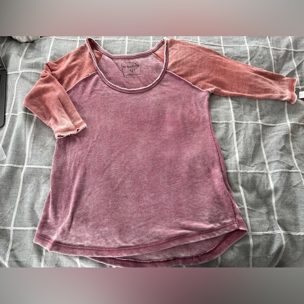 We the Free Orange Pink Tshirt S
